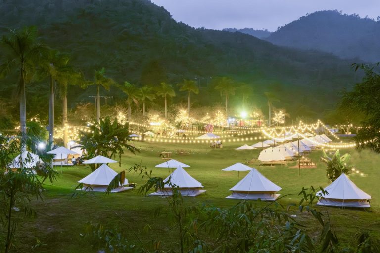 Tuấn Lê Glamping – Cắm trại nghỉ dưỡng giữa núi rừng Hòa Bắc