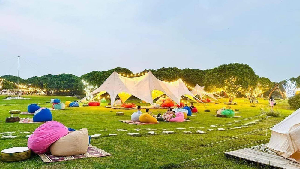 Danh sách địa điểm Camping/Glamping còn hoạt động tại Hà Nội năm 2025 6 Khu sinh thái Vườn Nhãn - Long Biên