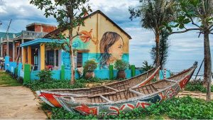 Làng bích họa Tam Thanh - “Bảo tàng tranh” rực rỡ, sống động 13