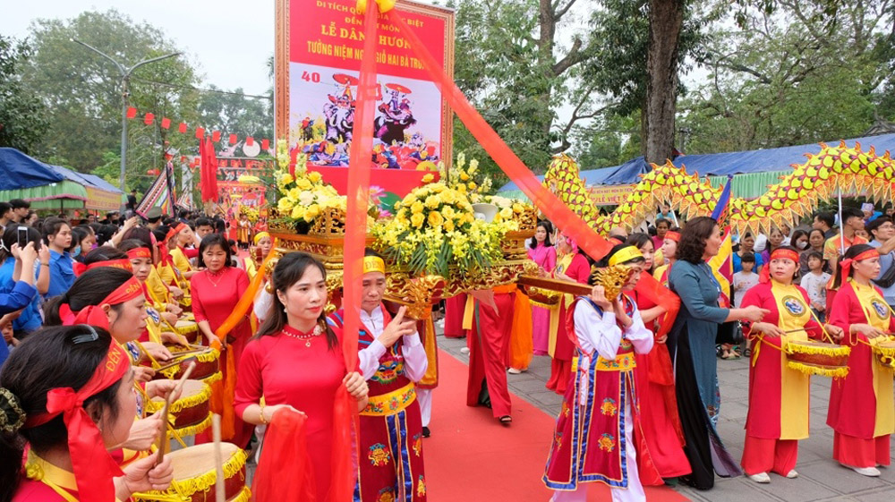 Lễ hội Đền Hát Môn - Tưởng nhớ công lao Hai Bà Trưng năm nào 5