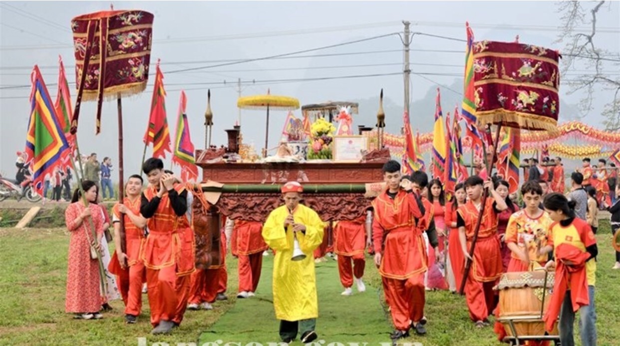 Lễ hội Trò Ngô làng Giàng xã Hữu Liên, tỉnh Lạng Sơn. 7