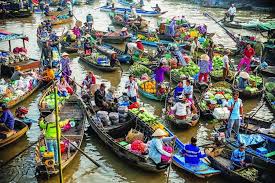 Tham quan chợ nổi Ngã Năm với nét đặc trưng vùng sông nước